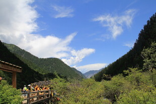 山间美景 栈道漫步好去处