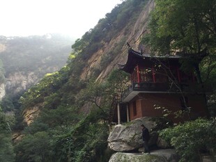 山间古建隐于葱郁山林