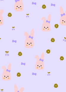 可爱兔子图案背景