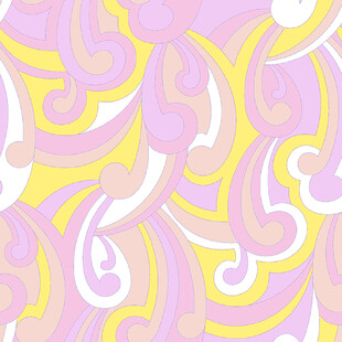 梦幻粉黄抽象花纹图案