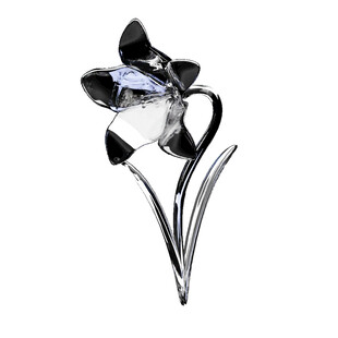 银色花朵金属饰品