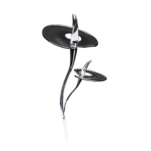 3D透明水晶玻璃花卉素材