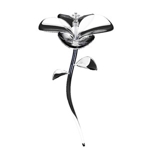 银色金属玫瑰花饰品