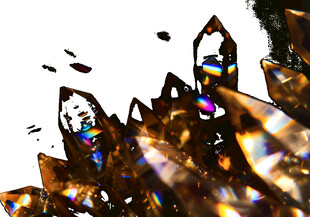 璀璨水晶吊灯细节特写