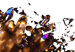 色彩飞溅的动感艺术画面