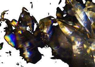 破碎金属质感抽象艺术画面