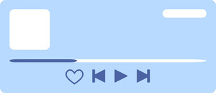 简约音乐播放控制界面