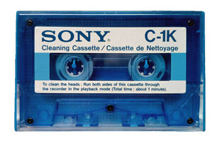 蓝色索尼录音磁带