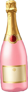 粉色香槟酒瓶