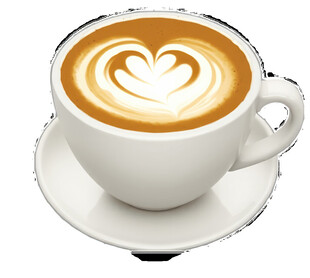 心形拉花咖啡