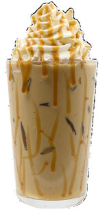 焦糖奶油拿铁饮品