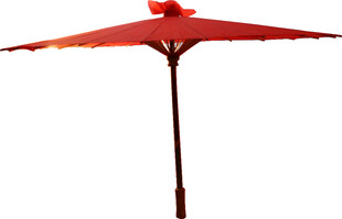 红色户外遮阳伞