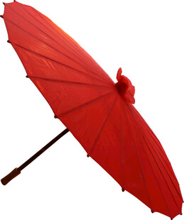 红色传统工艺油纸伞