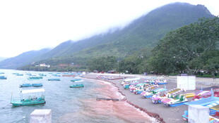 美丽多彩的海滨度假场景