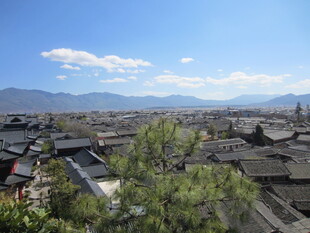 丽江古城全景风光