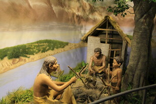 原始人生活场景模拟