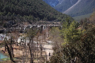 山间多彩水域风景