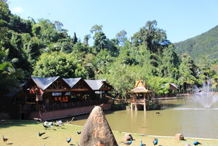 湖畔傣家风情景观