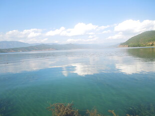 宁静湖景 山水相映成趣