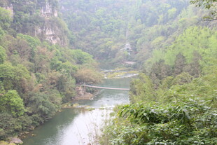 山间河流 绿意盎然的景致