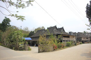 古朴村落建筑景观