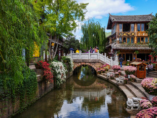 江南水乡小桥流水美景