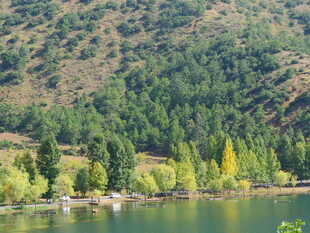 山间湖畔的秀丽自然景致