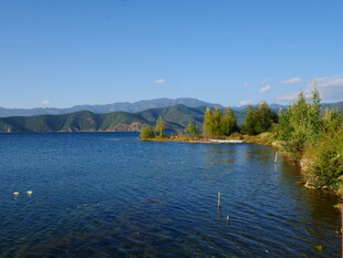 湖畔风光 宁静的自然美景