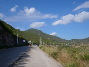 乡村公路旁的秀丽风光