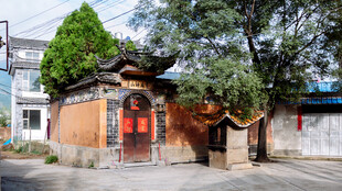 中式传统门楼建筑景观