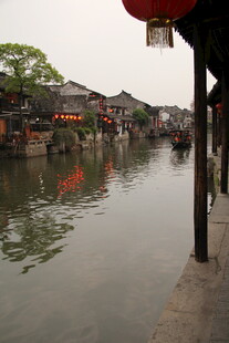 江南水乡古镇河道风景