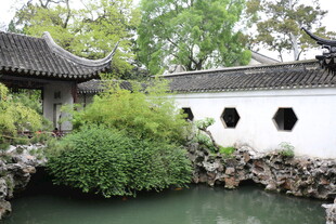 江南园林水景雅致风光