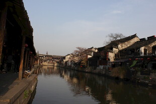 江南水乡古巷河道美景