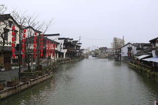 江南水乡古河道景致