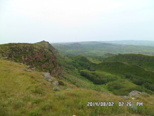 绿意盎然的山间美景