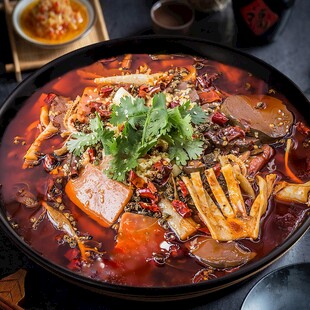 麻辣鲜香的美味毛血旺
