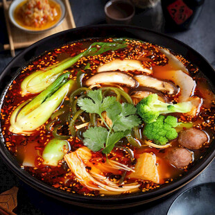 麻辣鲜香的美味火锅