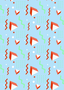 圣诞帽图案的清新背景图