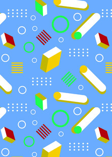 多彩几何图案背景设计