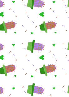 多彩冰棍图案背景