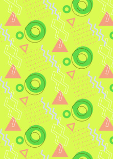 黄绿几何图案背景纹理