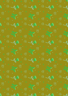 黄绿底色绿植图案背景