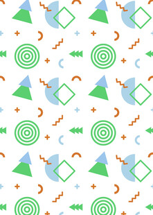 多彩节日图案无缝背景