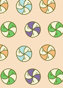 多彩螺旋图案背景纹理