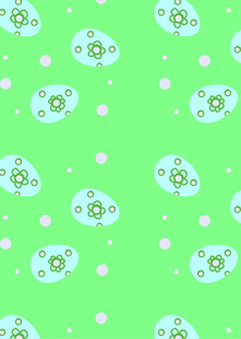 绿色卡通图案背景纹理