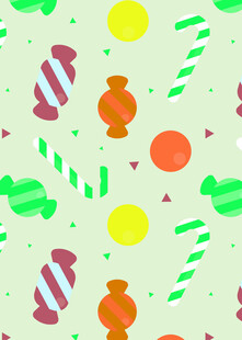 多彩糖果图案背景