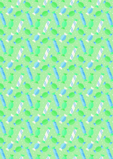 清新绿蓝相间几何图案