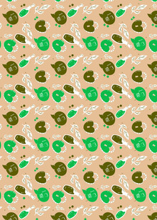 卡通风格水果图案背景