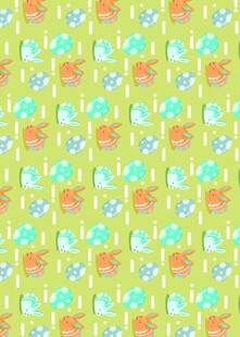 清新多彩花卉图案背景