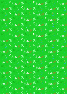 绿色卡通图案背景纹理